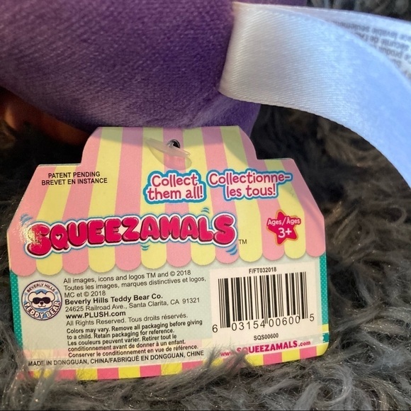 4/$20 Squeezamal Narwhal Plush Mini - Picture 2 of 4